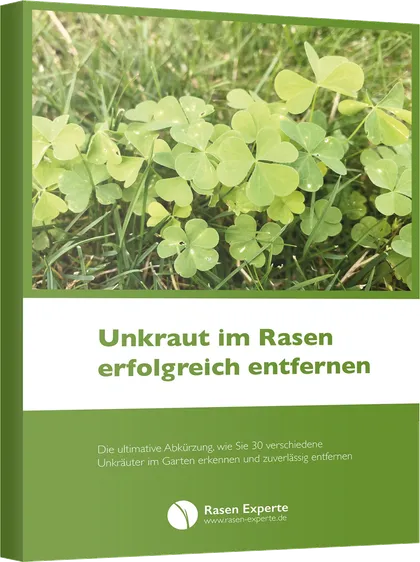 Buchcover „Unkraut im Rasen erfolgreich entfernen“ von Rasen-Experte
